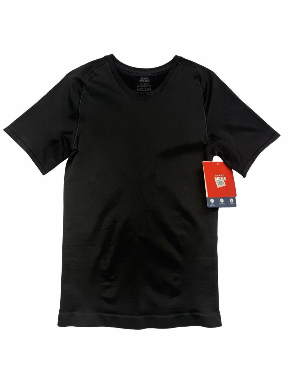 Spanx Seamless Ultra Sculp Crew T-Shirt Nylon Classic Black Size XXL
